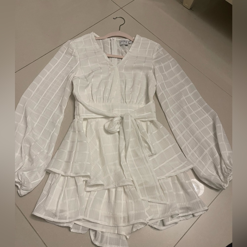 White Princess Polly Romper
